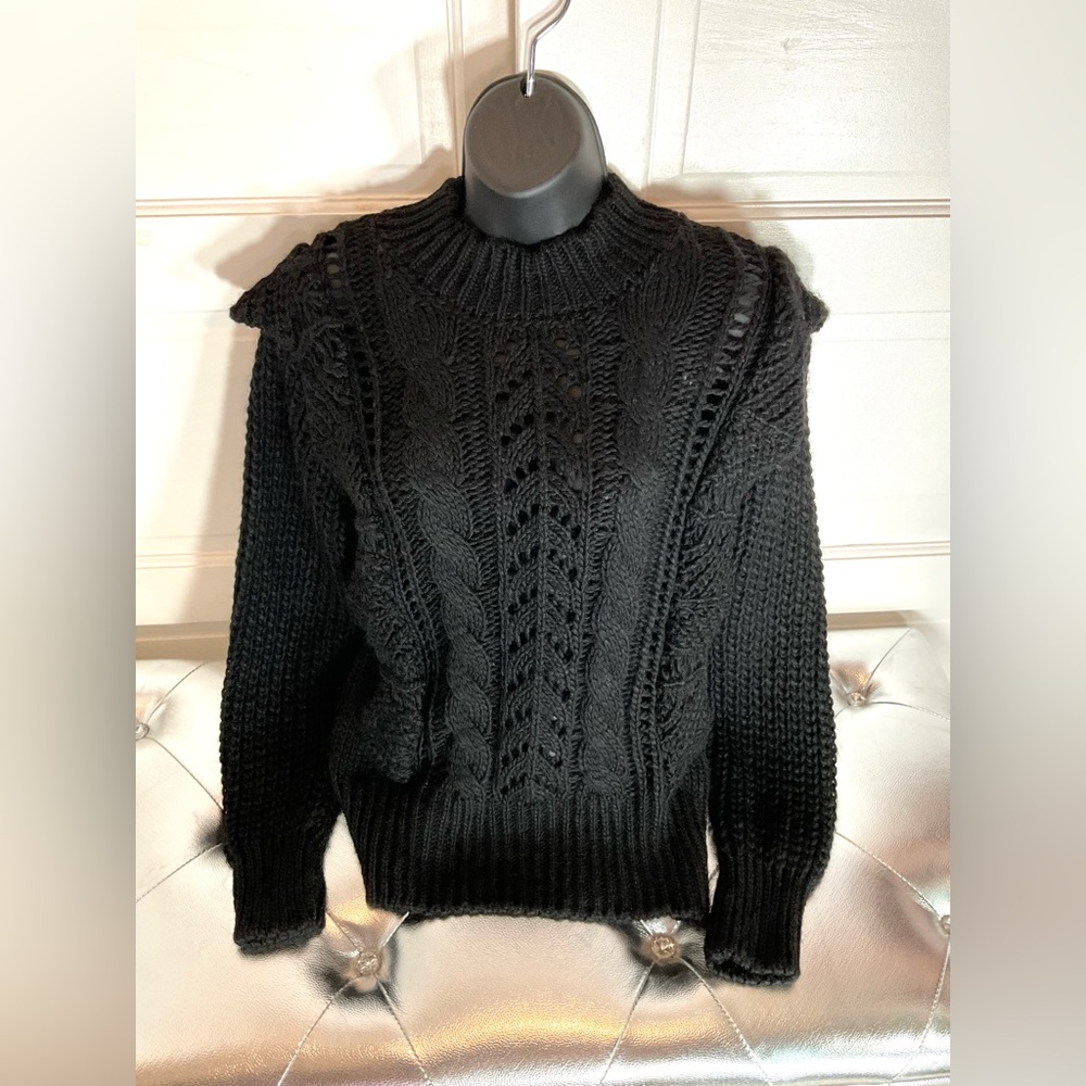ANGELA MELE MILANO CABLE KNIT SWEATER - Picture 2 of 8